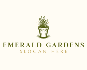 Plant Landscaping Garden logo design