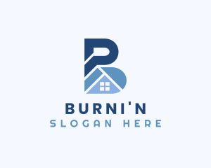 Town House Property Letter B logo design