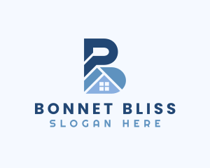 Town House Property Letter B logo design