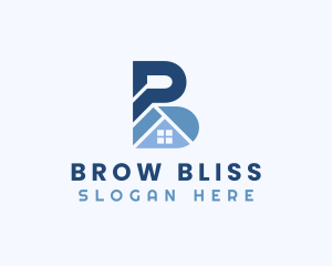 Town House Property Letter B logo design