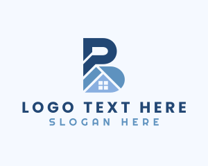 Lettermark - Town House Property Letter B logo design
