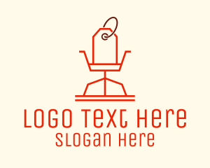 Interior - Chair Price Tag logo design