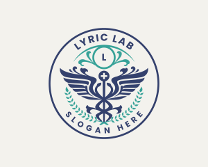 Caduceus Health Hospital logo design