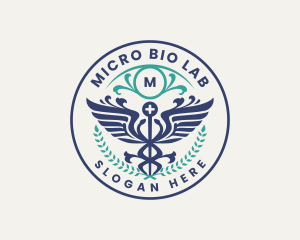 Caduceus Health Hospital logo design