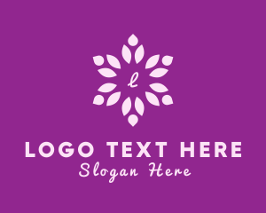 Sustainability - Natural Flower Petals logo design