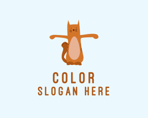 Pet Shop - Playful Cat Kitten Feline logo design