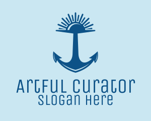 Sunset Bay Anchor logo design