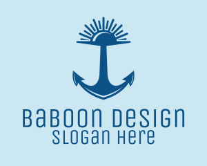 Sunset Bay Anchor logo design