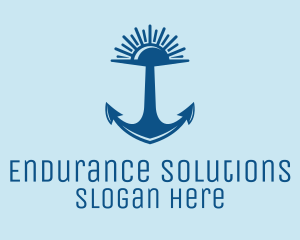 Sunset Bay Anchor logo design