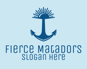 Sunset Bay Anchor logo design