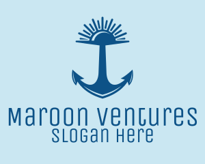 Sunset Bay Anchor logo design