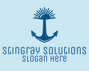 Sunset Bay Anchor logo design