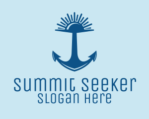 Sunset Bay Anchor logo design