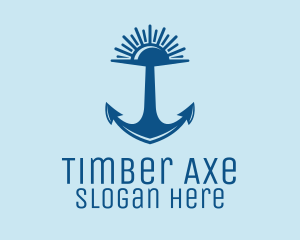 Sunset Bay Anchor logo design