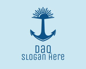 Blue - Sunset Bay Anchor logo design