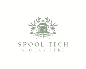 Sewing Needle Spool  logo design