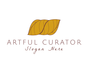 Autumn Wrapped Leaves logo design