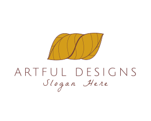 Autumn Wrapped Leaves logo design