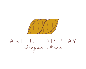 Autumn Wrapped Leaves logo design