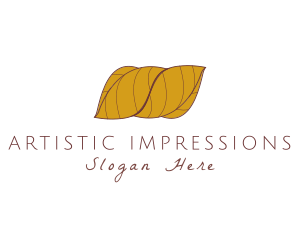 Autumn Wrapped Leaves logo design