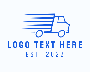 Trucking Company - Fast Logistics Truck Van logo design