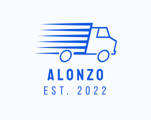 Fast Logistics Truck Van logo design