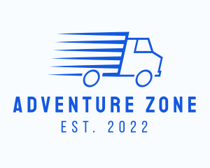 Fast Logistics Truck Van logo design