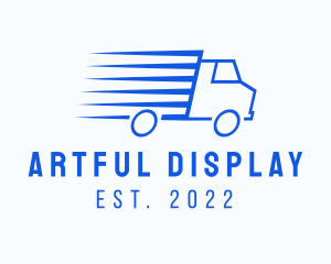 Fast Logistics Truck Van logo design