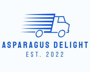 Fast Logistics Truck Van logo design