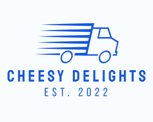 Fast Logistics Truck Van logo design