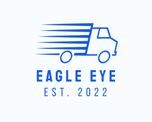 Fast Logistics Truck Van logo design