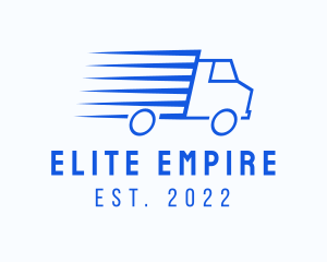 Fast Logistics Truck Van logo design