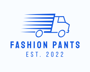 Fast Logistics Truck Van logo design