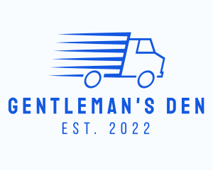 Fast Logistics Truck Van logo design