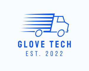 Fast Logistics Truck Van logo design