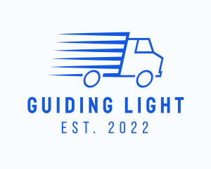 Fast Logistics Truck Van logo design