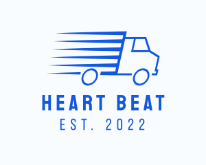 Fast Logistics Truck Van logo design