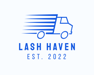 Fast Logistics Truck Van logo design