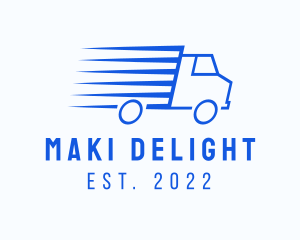 Fast Logistics Truck Van logo design