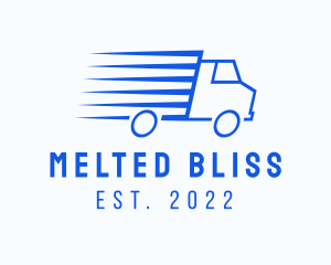 Fast Logistics Truck Van logo design