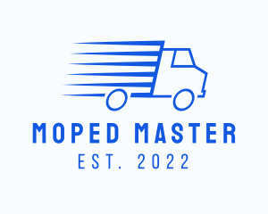 Fast Logistics Truck Van logo design