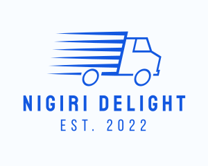 Fast Logistics Truck Van logo design