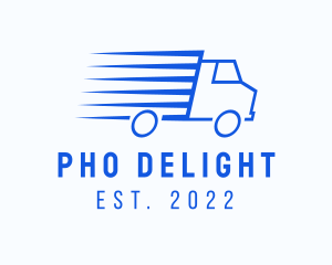 Fast Logistics Truck Van logo design