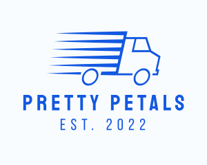 Fast Logistics Truck Van logo design