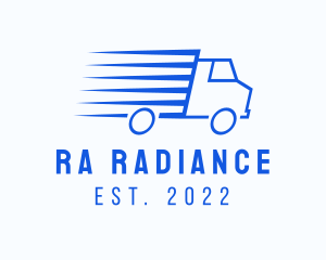 Fast Logistics Truck Van logo design