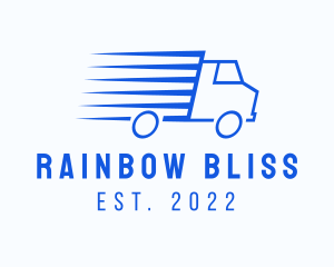 Fast Logistics Truck Van logo design