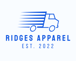 Fast Logistics Truck Van logo design