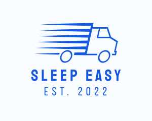 Fast Logistics Truck Van logo design