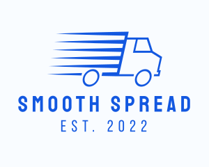 Fast Logistics Truck Van logo design