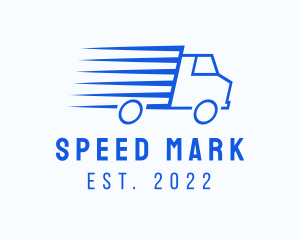 Fast Logistics Truck Van logo design